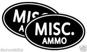 Misc Ammo Can Stickers for your bucket of assorted rounds - 2 Pack