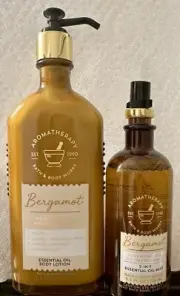Bath & Body Works Aromatherapy Bergamot Body Lotion & Mist Discontinued HTF