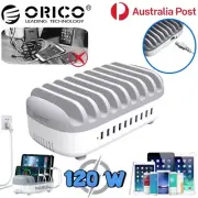 ORICO Charging Station 10 Ports Desktop USB Hub Phone Charger Multi Dock Stand