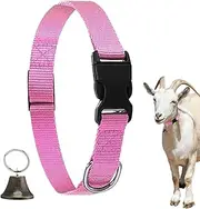 Goat Collars - Adjustable Nylon Horse Sheep Collar - Quick Release Buckle Pet Accessories for Small Animals Cattle Sheep