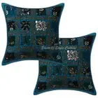 Home Decor Patchwork Throw Pillows Cover Indian Decorative Cotton Cushion Cover