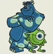 Monsters, Inc. Embroidery Designs (59) - CD/USB/Floppy/PES Mem Card - 11 Formats
