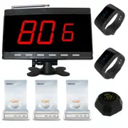 SINGCALL Wireless Calling System Cafe 1 Receiver,2 Watches,1 Pager,3 Table Bells