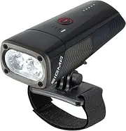 Sigma Buster 1600HL Helmet Light with 1600 Lumens, 6 Light Modes, Innovative Double Lens with Osram LED, Water Resistant, Black