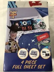 Disney Pixar Toy Story 4 Full Sheet Set boys kids bedding polyester new #24061