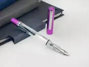 Monteverde USA MP1 Fountain Pen Purple Frost- Omniflex Nib - NEW in Box