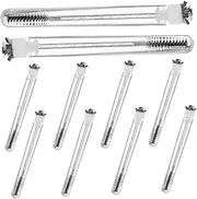 Ipetboom Stylish Eyelash Brush 10 Pack Lash Brush Set Mascara Wands Tube Eyelash Applicator Eyebrow Makeup Spoolies Easy to Carry
