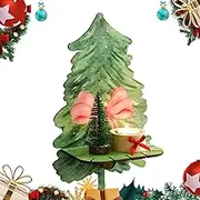 Wall Mounted Floating Shelves | Christmas Tree Shaped Picture Ledge Shelves | Rustic Wood Over Toilet Floating Shelves for Living Room