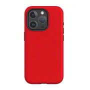 For iPhone 15 Pro Tough Case Compatible with MagSafe Red