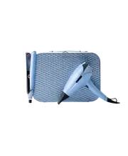 chronos hair straightener & helios® professional hair dryer deluxe gift set in icy blue - limited edition
