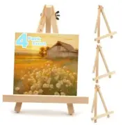 PCS 9 Inch Wood Easels, Tripod, Painting Party Easel, Kids Student Tabletop 4