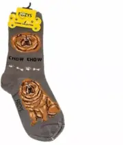 Foozys Chow Chow Gray Unisex Socks Size 4 through 10 1 Pair