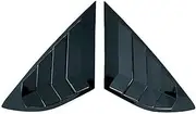 Compatible with Ford Mondeo Fusion Sedan 2013-2018 Car Rear Louver Window Side Shutter Cover Trim Sticker Vent Scoop ABS Carbon Fiber Black(Glossy Black)