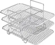 [AIMALL] 304 Stainless Steel Air Fryer Grill Rack – Thickened Multi-Layer Detachable Shelf for Ninja Air Fryer, Versatile Grill Mesh Wholesale