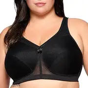 Glamorise Women's Plus Size MagicLift Active Support Bra Wirefree #1005