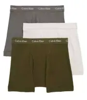 Calvin Klein 3-Pack Boxer Briefs Snow Men's Size M L58210