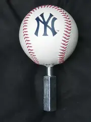 New York Yankees MLB Beer Tap Handle Baseball Rawlings Kegerator Bar