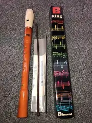 VINTAGE 1960-70’s BLISSOUND King WOOD RECORDER-FLUTE MADE IN Italy Soprano