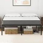 Bed Frame Single Size, All Metal Mattress Base, 39Cm Large Storage Space under P