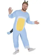 [RUBIES] Bandit Jumpsuit Dress Up Halloween Party Costume in Blue