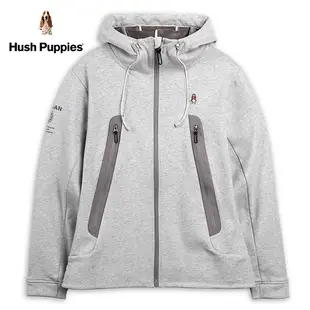 Hush Puppies 外套 男裝運動休閒保暖絨布立領連帽外套