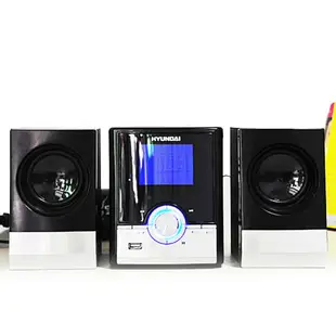 韓國現代HYUNDAI多功能CD組合音響USB家用CD機鐘控音響定時播放