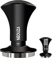 NEOUZA Espresso 53mm Tamper V2 Dual Calibrated Spring Loaded for Coffee Machine Portafilter, Anti Pressure Deflection, Refined Handle, Stainless Ripple Base (53.3mm)