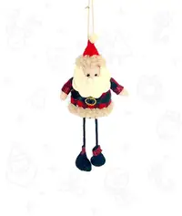 在飛比找誠品線上優惠-MERRY CREATOR聖誕吊飾/ 紅黑格紋聖誕老人