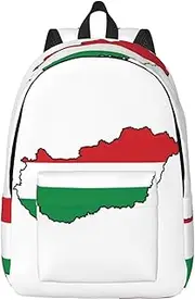 [EdWal] Hungary Flag Map print Backpack Travel Backpacks for Women Men College Backpack Computer Bag for Travel