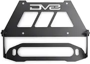 Fairlead Mounted Flip-up License Plate Bracket | Universal Design Compatible with Flat Standard Fairlead Mounts | Flips Up & Out of The Way to Provide Access to The Winch Rope