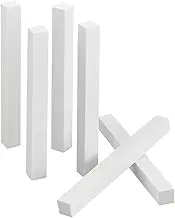 6Pcs White Corundum Grinding Whet Stone Pottery Tools 10Cm Sculpture Scraper Clay Extruder Tool for Clay Art Craft DIY