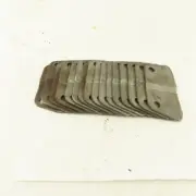 Hinged Steel Conveyor Belt Links 2-1/2" Pitch Side Wing plates Lot of 16