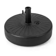 HONEY JOY Umbrella Base 12"x20"x20" Plastic Water+Sand Fillable Round in Black