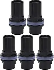 Aquarium Water Pipe Connector, Fish Tank Tubes Connectors,PVC Aquarium Water Pipe Joint Tube Connector 5Pcs Set Fish Tank Accessories for Aquarium PVC Straight Tube (20mm)