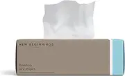 New Beginnings Ultra-Soft Dry Bamboo Baby Wipes for Delicate Skin, Eco-Friendly & Hypoallergenic, Box, 100 Pcs