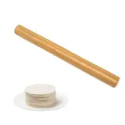 1PCS Wooden Rolling Pin Roller Pin Kitchen Dough Roller for Baking Pizza Past...