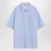 [DARKPARK] Vale Blue Shirt With Vichy Pattern S Light blue