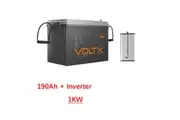VoltX 12V 190Ah Lithium Battery + VoltX 12V 1KW Pure Sine Wave Inverter
