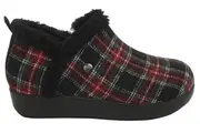 Alegria Womens Cozee Lightweight Comfort Slipper - Plaidly Black