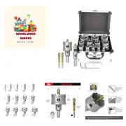 Versatile 14-Piece TCT Hole Cutter Set with Titanium Plated Pilot Drill included