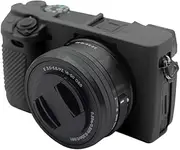 for Sony Alpha ILCE-6300 / A6400 Camera Case,Silicone Rubber Camera Housing Protective Cover Case for Sony Alpha ILCE-6300 / A6400,Black