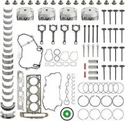 MOTOALL 12603910 Engine Rebuild Overhaul Connecting Rod & Pistons Kit for Buick Chevrolet GMC2.4L