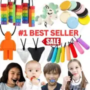Sensory Kids Chew Chewy Necklace For Biting, Teething, Autism, ADHD & Fidgeting