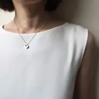 在飛比找momo購物網優惠-【mittag】diamond heart necklace