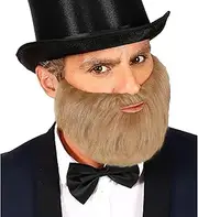 WIDMANN 01858 - Beard for Adult Man, Nobles, King, Pirate, Corsair, Eighteenth, Nineteenth Century, Theatre, Carnival, Gray Color
