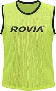ROVIA Training Mesh Bibs for Sports - Durable & Breathable - Bright & Visible Colors - Perfect for Training Fields, Sports Sessions, Events, and Parties