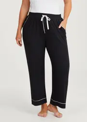 [Taking Shape] Taking Shape Modal Soft Touch Pyjama Pant Size 10 in Black - Plus Size Women's Clothing Black