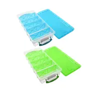 2x Boxsweden 6 Section Compartment Storer 10L Storage Container Organiser Asst