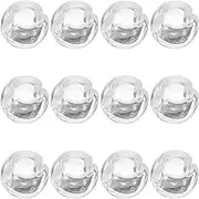 PRETYZOOM Blinds Bead Crimp 12pcs Roller Shades Bead Chain Crimp Stop Clear Beaded Chain Stop Blind Control Chain Ball Stoppers Beaded Chain Ball Blinds Bead Accessories