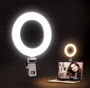Clip on Ring Light for Computer Laptop Live Streaming Zoom Light